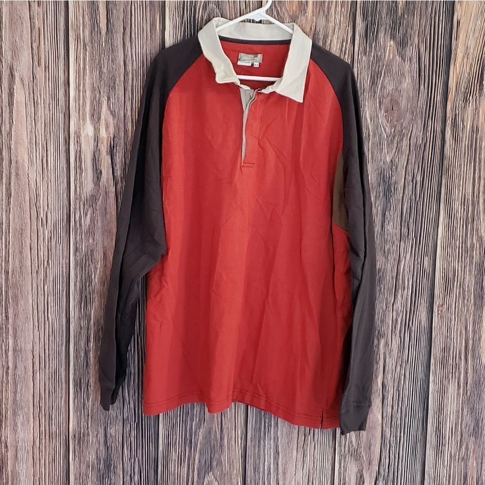 The Territory Ahead XXL 100% Cotton Long Sleeve Polo